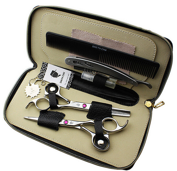 SMITH CHU Professional barber scissors hairdressing scissors, hair cutting tool combination package