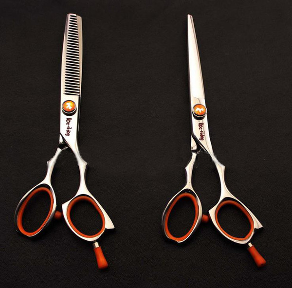 6 Inch Hairdressing Scissors Roc-it Dog Stainless Steel Professional Cutting Thinning Shears 1 Piece Free Shipping.