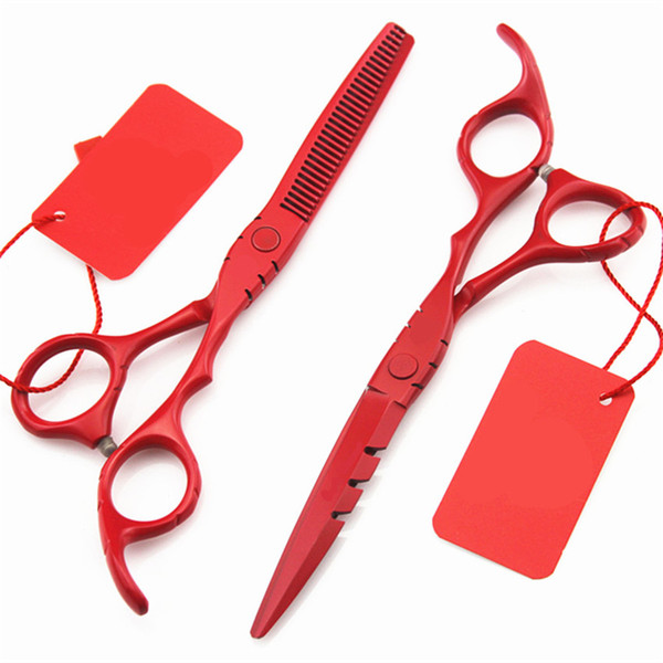 Professional 6 & 5.5 Inch 440c Hair Scissors Set Thinning Barber Cutting Hair Shears Scissor Tools Hairdressing Scissors