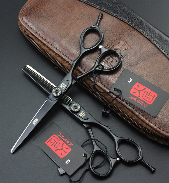 5.5 Inch Hair Scissors Stainless Steel Professional Barber Shop Haircut Cutting Thinning Shears 4 Colors Free Shipping