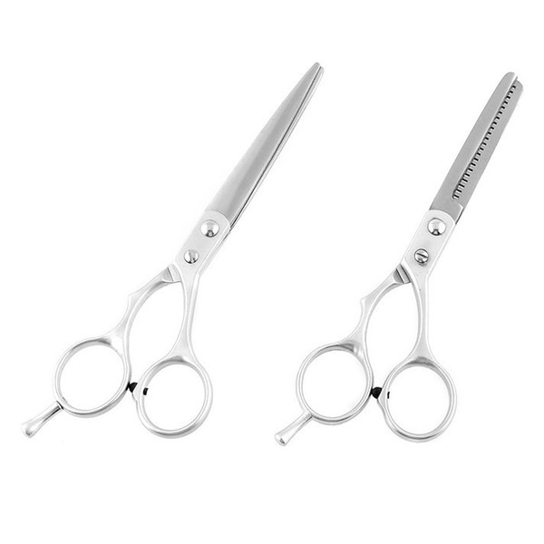 2 in 1 Stainless Steel Salon Hair Cutting Scissors Clipper Razor Set Rugular + Thinning Worldwide Set