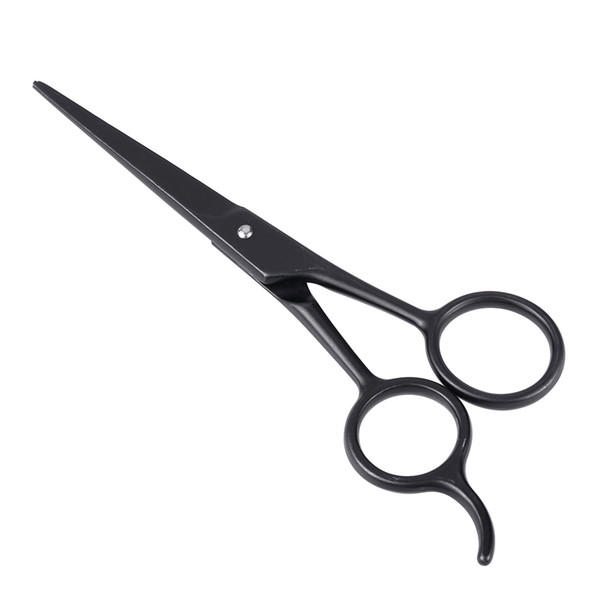 Stainless Steel Beard Scissor for Barber Home Use Black Mini Size Shaving Shear Beard Trimmer Eyebrow Bang Mustache Scissor