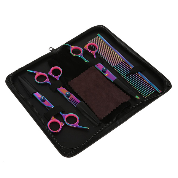 Professional Colorful Hair Scissors Set Hairdressing Styling Tools Styling Tools Beauty Salon Tools Barber Hairdressers Colorful