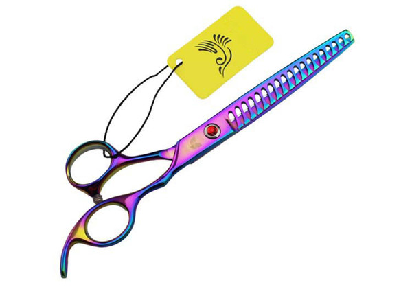 Professional hair Thinning scissors 7 INCH 440C 19 Teeth Simple Pet Scissors Pet Clipper dog Scissors Grooming shears 1PCS/LOT NEW