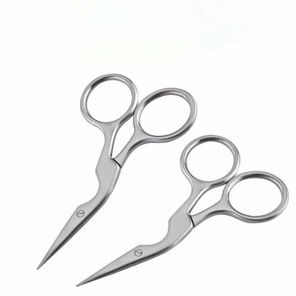 Professional Hair Scissor Stainless Steel Face Grooming Nose Hairs Eyebrow Mustache Scissors F2583