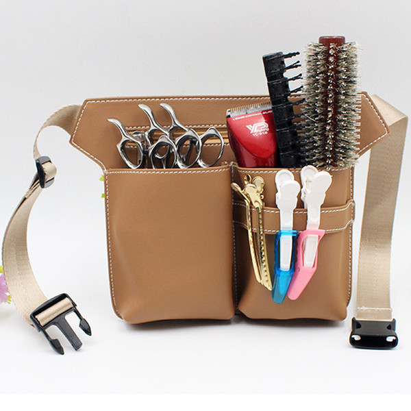 Hair Scissor Bag Hairdressing Tool Bag Barber Scissor Holster Pouch Clips Comb Hair Brush Case Shoulder Belt Hair Tool Case Bag