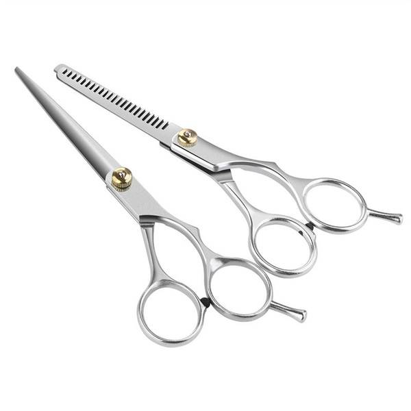 Salon Professional Barber Hair Cutting Thinning Scissors Shears Hairdressing Set Styling Tool Hair Salon Hairdressing 2pcs /lot