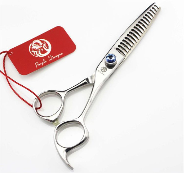 Hair thinning scissors 6 INCH Big blue screw 440C 45% thinning rate Simple packing 1PCS/LOT NEW