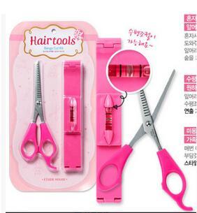 Newest Bang Artifact Pink Metallic And ABS Beauty Scissors Set Package DIY Teeth Scissors Hair Care & Styling Tools