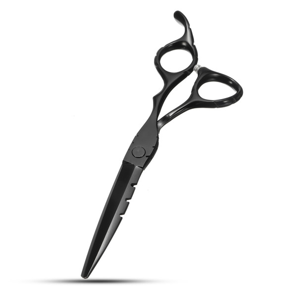 Black Hairdressing Straight Thinning Styling Scissors Professional Hair Cutting Tartnes Shears Flat Teeth Blades Tool