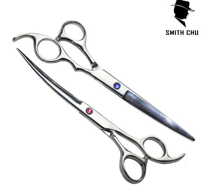 Wholesale-Pet Animal Dog Grooming Clippers Scissors Trimmer Pet Scissor Product SMITH CHU Profession Shears Shear Free Shipping A0257