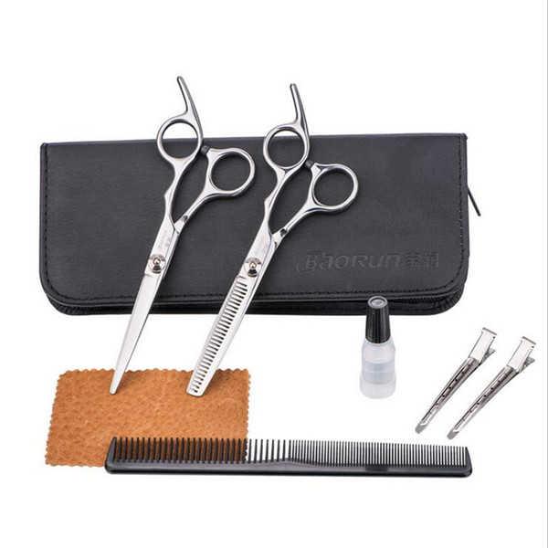 professional 6 inches Beauty Salon Cutting Tool Barber Shop Hairdressing haircut thining cut Styling Professional Hairdressing Scissor Set