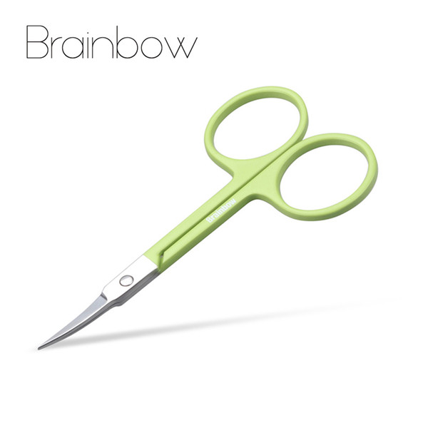 1pc Stainless Steel Makeup Scissor Eyebrow Eyelashes Nose Hair Trim Scissor Sharp Ponit Curve Tip Small Eyebrow Scissor