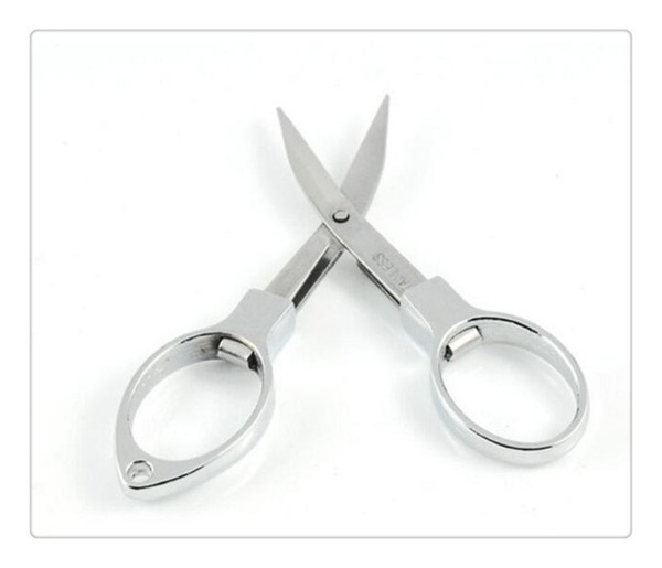 free shipping full stainless steel travel pocket scissors mini folding scissors famous brand