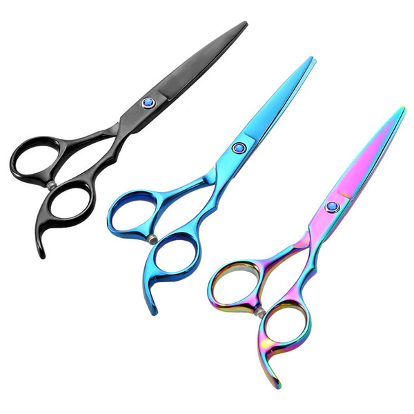 New 6 Inch Profession Hair Trimmer Cutting Scissors Stainless Steel Multi-function Salon Cutting Hair Black/Blue /Colorful