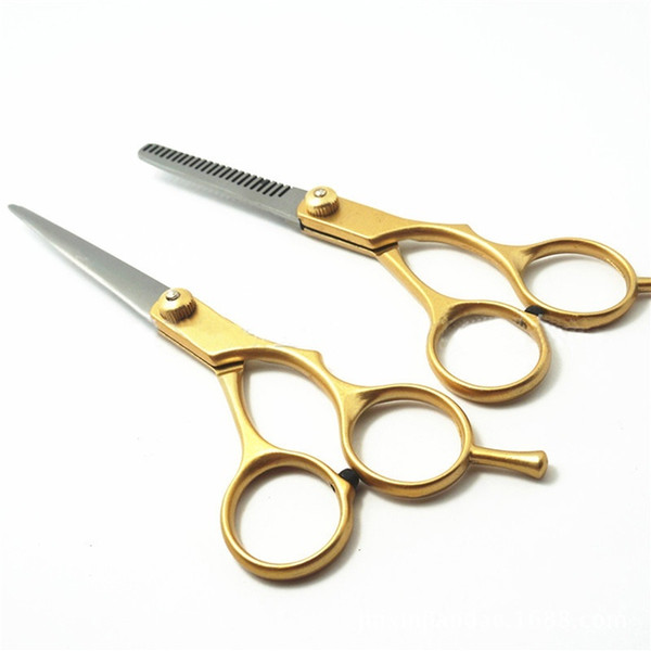 2PCS Professional Hairdressing Thinning Scissors Hair Cutt Salon Professional Barber Hair Cutting Thinning Scissors Shears Hairdressing Set