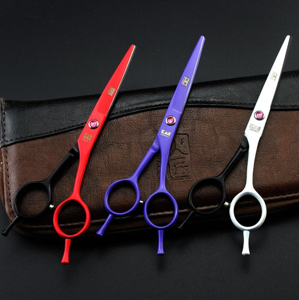 5.5 Inch Hairdressing Scissors Professional Baking Finishing Cutting Thinning Shears A Shape High Quality Free Shipping