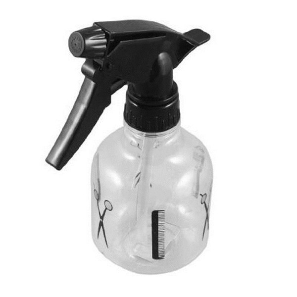 10pieces/lot , 250ml Black Clear Plastic Hairdressing Trigger Spray Bottle