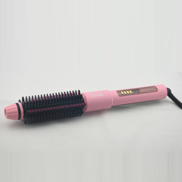 Cinsmile Hair Straightener Brush Professional Hair Iron Salon Steam Styler PTC Hair Brush Flat Iron with CE Rosh DHL Free