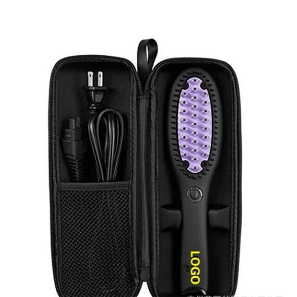 DAFNI Go Iron Hair Iron Straightening Brush With Travel Case DAFNI Hair Brush Digital Antomatic LCD Travelling Straightener Comb Black DHL