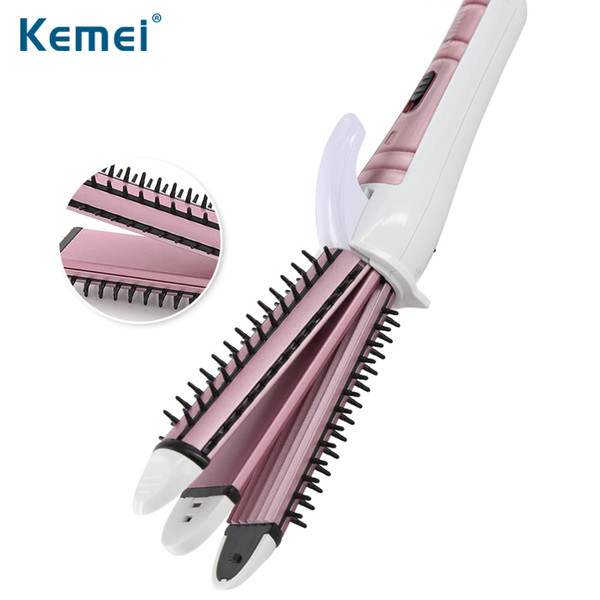 Kemei6861 New 3 In 1 Style Hair Curler Professional 35 Watt Curling Iron Automatic Styling Tools Curling Tongs 