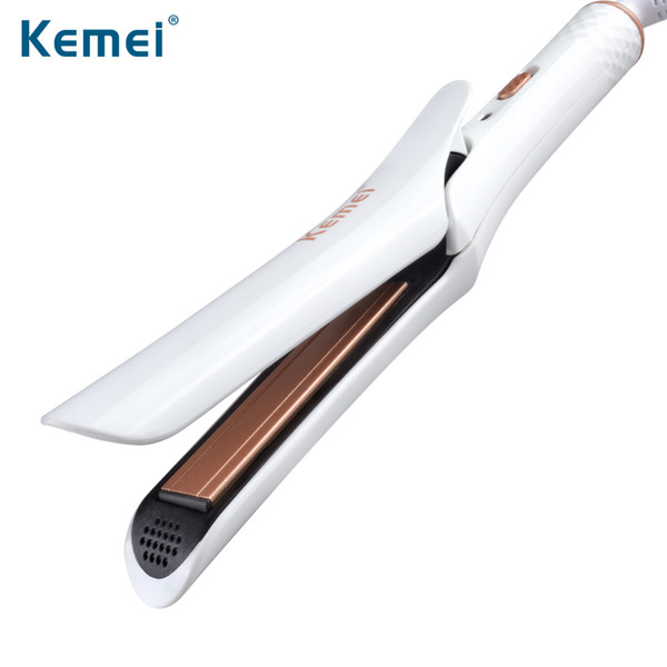 Kemei KM-390 Mini Ceramic Hair Straightening Iron Professional Hair Straightener Iron Styling Hairdressing Tool