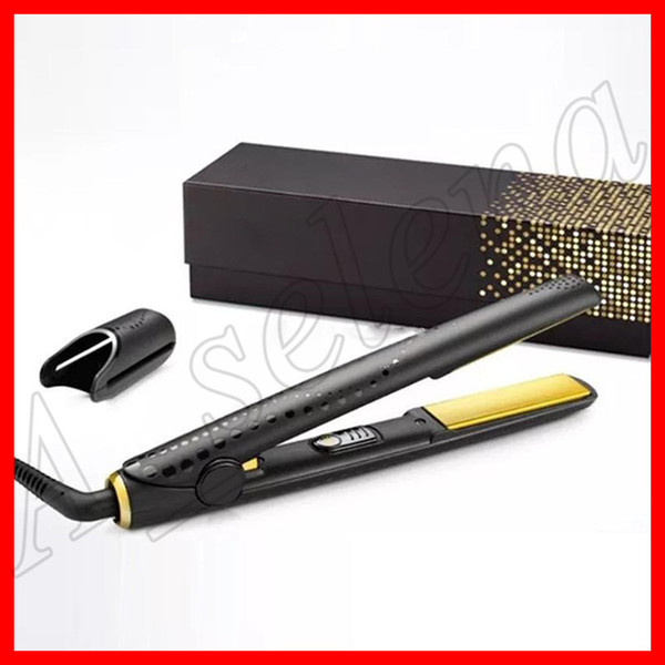 Famous V Gold Max Hair Straightener Classic Professional styler Fast Hair Straighteners Iron Hair Styling tool flat iron