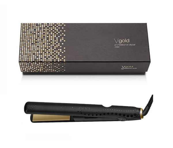 Electric Ceramic V Gold Max Hair Straightener Classic Professional styler Fast Hair Straighteners Iron Hair Styling tool Epacket free