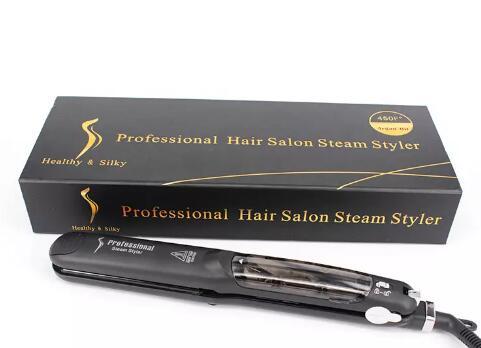 New Hair Straightener Professional Hair Salon Steam Styler Flat Ceramics Organosilicon Hair Straightening Irons Flat Iron 2018 hot