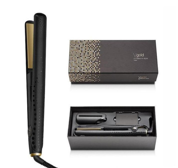 High quality V Gold Max Hair Straightener Classic Professional styler Fast Hair Straighteners Iron Hair Styling tool Top Quality