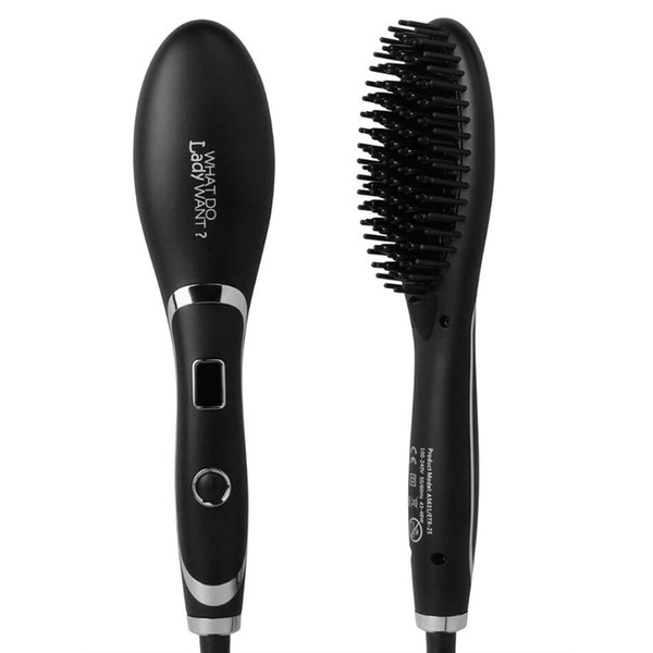 Led Display Anion Flat Iron Ceramic Plates Hair Straightener Brush Hair Styling Tool Hair Straightening DHL Free