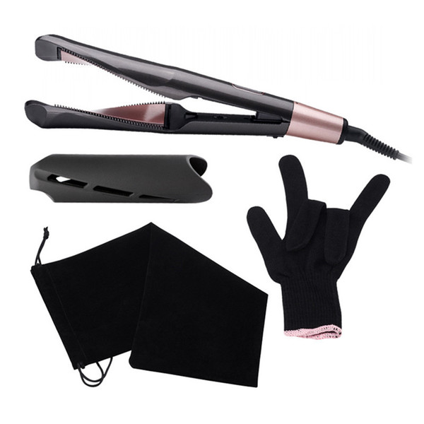 New 2 in 1 Twist Hair Curling & Straightening Iron Hair Straightener Hair Curler Wet & Dry Flat Iron Hairs Styler Tools