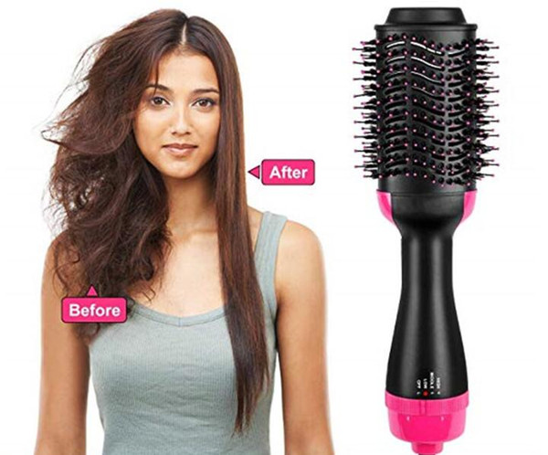 Drop One Step Hair Dryer Brush Volumizer Ionic Blow Dryer Brush Electric Hot Air Brush 2 In 1 Hair Curler Iron Hair Tool