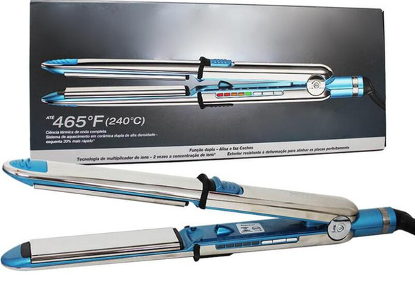 Flat Iron Ionic Hair Straightener Na-no Titanium Prima3000 Ionic Straightener, 1.25 Inch,1-1/4