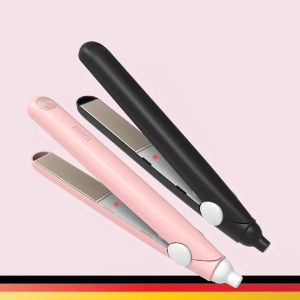 Mini Portable Hair Straightener Ceramic Titanium-Plated Flat Iron Curling Straightening Professional Curler Styling Tools