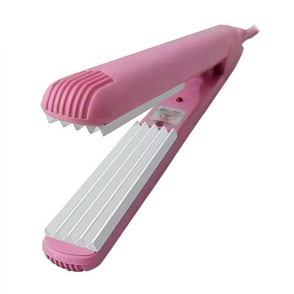 110V-240V Mini Styling Tools Professional Hair Straightener Waves Irons Waves Care Tool Pink Dry Wet Ceramic 25w