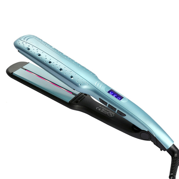 Hot TOD-Professional Hair Straightener For Women Wet 2 Straight Flat Iron With Ceramic Titanium Technology Infrared Light Plat