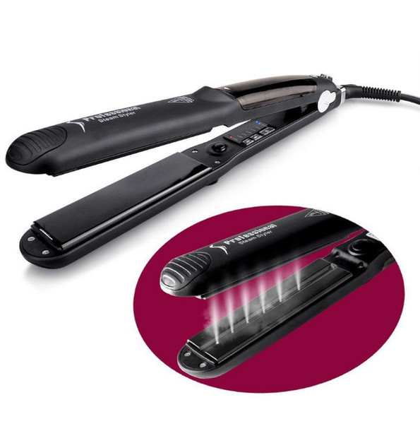 2017 Newest!!! Hair Style Comb Steam Vapor Argan Ceramic Flat Iron Hair Straightener Multi Fuction Travelling Comb