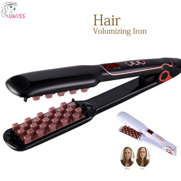 2019 Iron Flat Iron Hair Straightener Digital Flat with LCD Display Hair Straightening