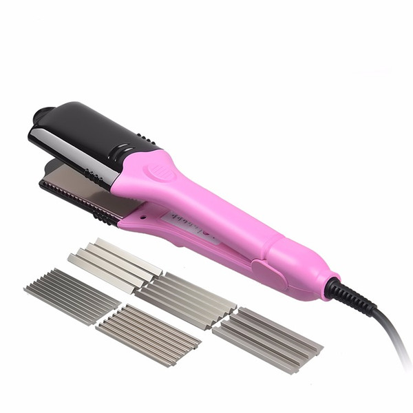 8 Plate Hair Straightener Curler Professional titanium ceramic flat curling iron styler straightening irons 4 in 1 styling tool