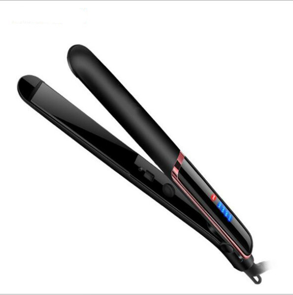 Electric Brush Fast Hair Straightener LED Silver 2 in 1 Hair Multi-Styler Curling Auto Massager Tools Ceramic Straightening