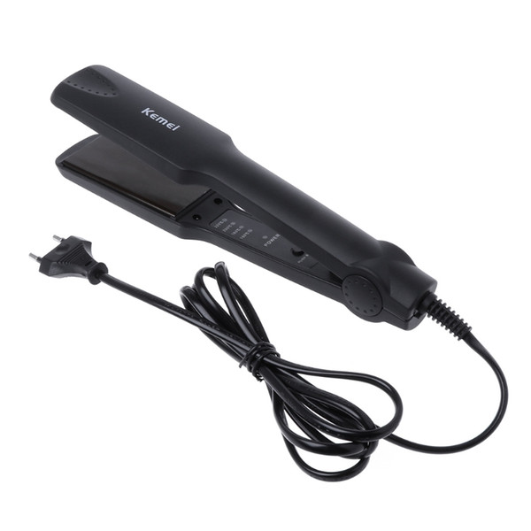 KM-329 Professional Tourmaline Ceramic Heating Plate Hair Straightener Styling