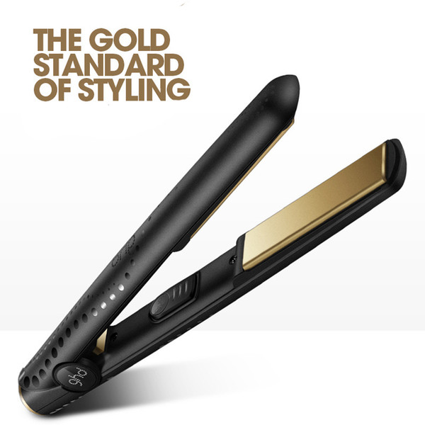 Gold Max Hair Straightener Classic Professional Straight Roll Dual Use Ceramics Fast Hair Straighteners Iron Hair Styling tool