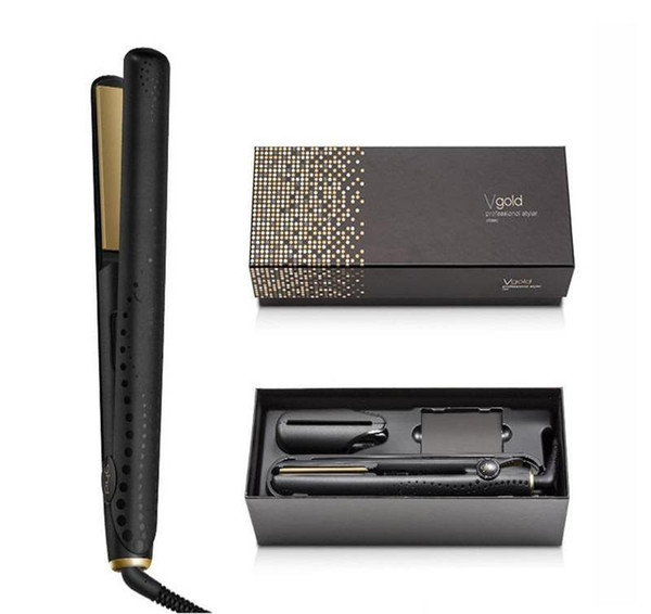 V Gold Max Hair Straightener Classic Professional styler Fast Hair Straightening Iron Hair Styling tool With Retail Box