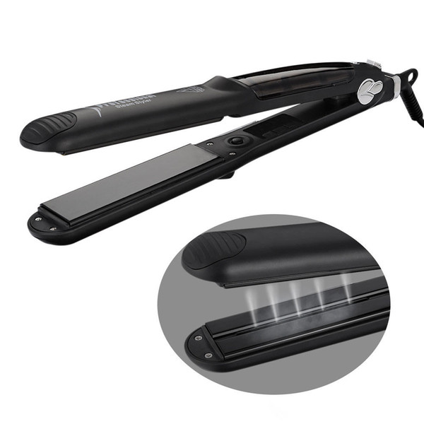 Steam Hair Straightener Curler 2 in 1 - Ewinever Ceramic Flat Iron Professional Salon Ceramic Tourmaline Plates