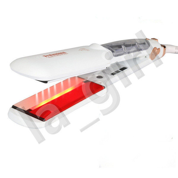 First steam infrared styler hair straightener Tourmaline Ceramic Vapor 6 temperature setting 360 degree flexibly