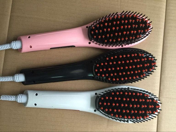 DHL FAST Hair Straightener brush Straight Styling Tool NASV Beautiful star Flat Iron Electronic comb straighteners HQT-906 DHL Free