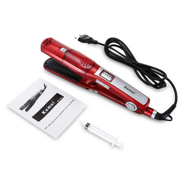 High Quality Ceramic Steam Vapor Hair Straightener Professional Flat Iron Spray Straightening Iron Hair Iron Fast Heating Styling Tool