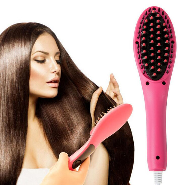 MINI Fast Hair Straightener Beautiful star Styling Tool Flat Iron Comb Brush LCD Digital Temperature Control US EU DHL FREE SHIPPING