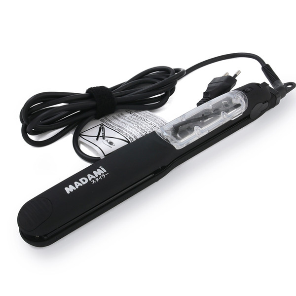 MADAMI Professional Ceramic Steam Hair Straightener 450F Fast Heating Irons Vapor Argan Oil Straightening Flat Iron Black DHL Free Shipping